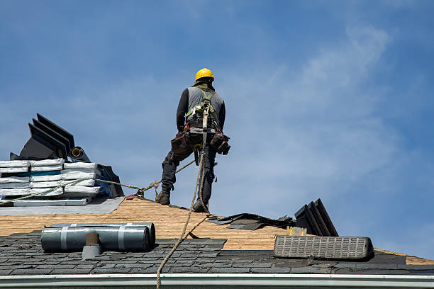 Professional Gutter Installation technician working in Antioch, CA